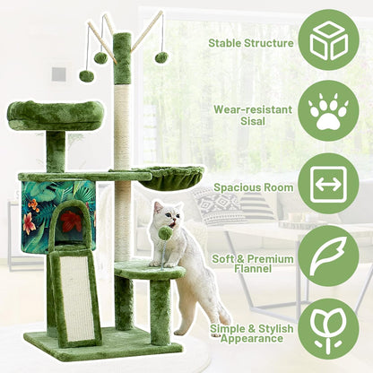 Cat Tree 53" Multi-Level Cat Tower