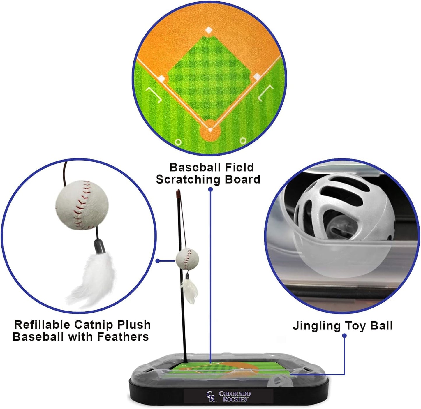 Cat Scratching Toy Baseball Field Cat Scratcher Toy