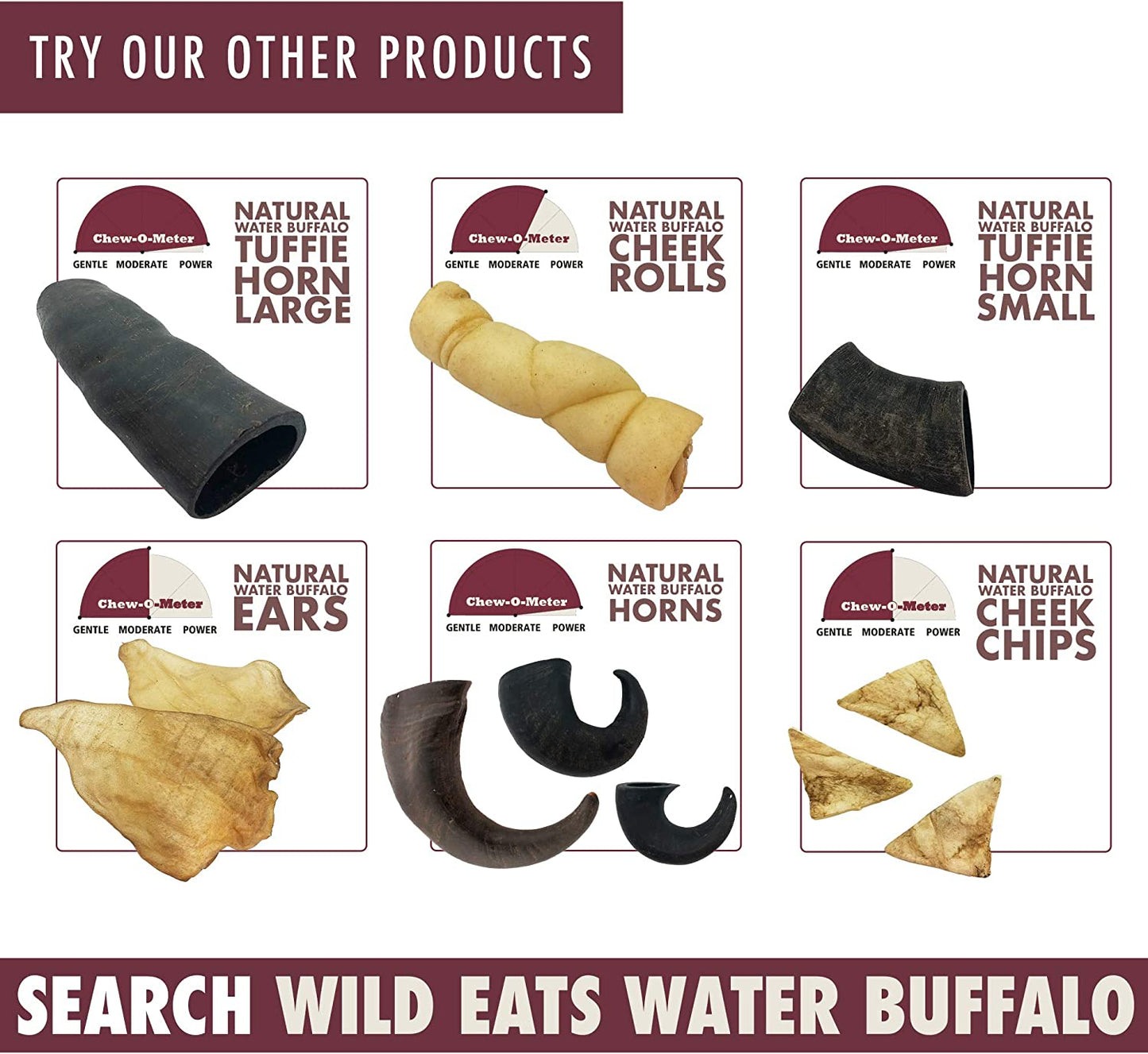 Dog Chews Water Buffalo 7 Pack 