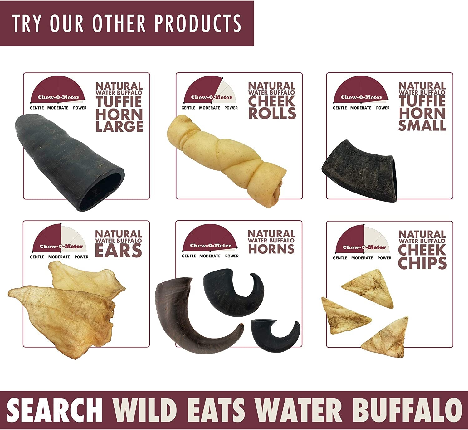 Dog Chews Water Buffalo 7 Pack 