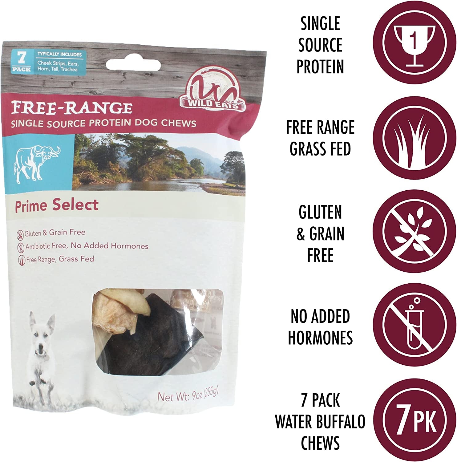 Dog Chews Water Buffalo 7 Pack 