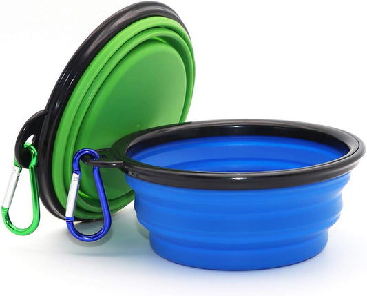 2-Pack Collapsible Portable Dog Bowl